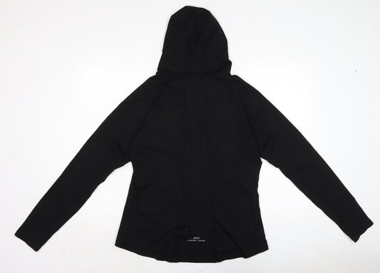 Laura Jane Active. Womens Black Nylon Pullover Hoodie Size XL