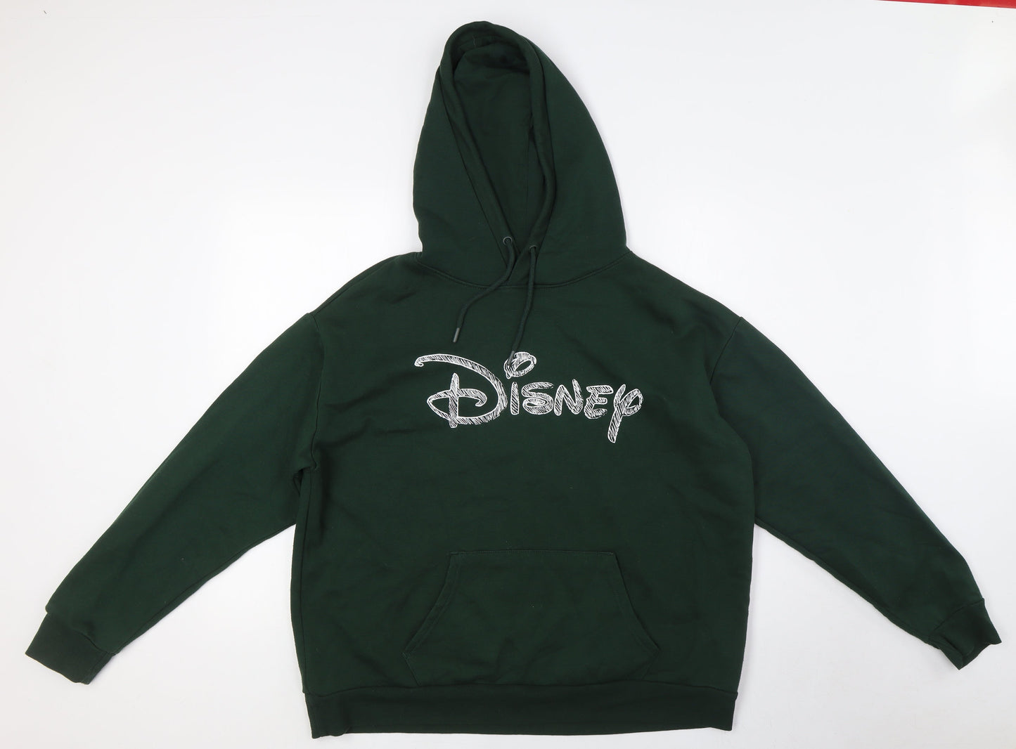 Disney Womens Green Cotton Pullover Hoodie Size 14 - Size 14-16