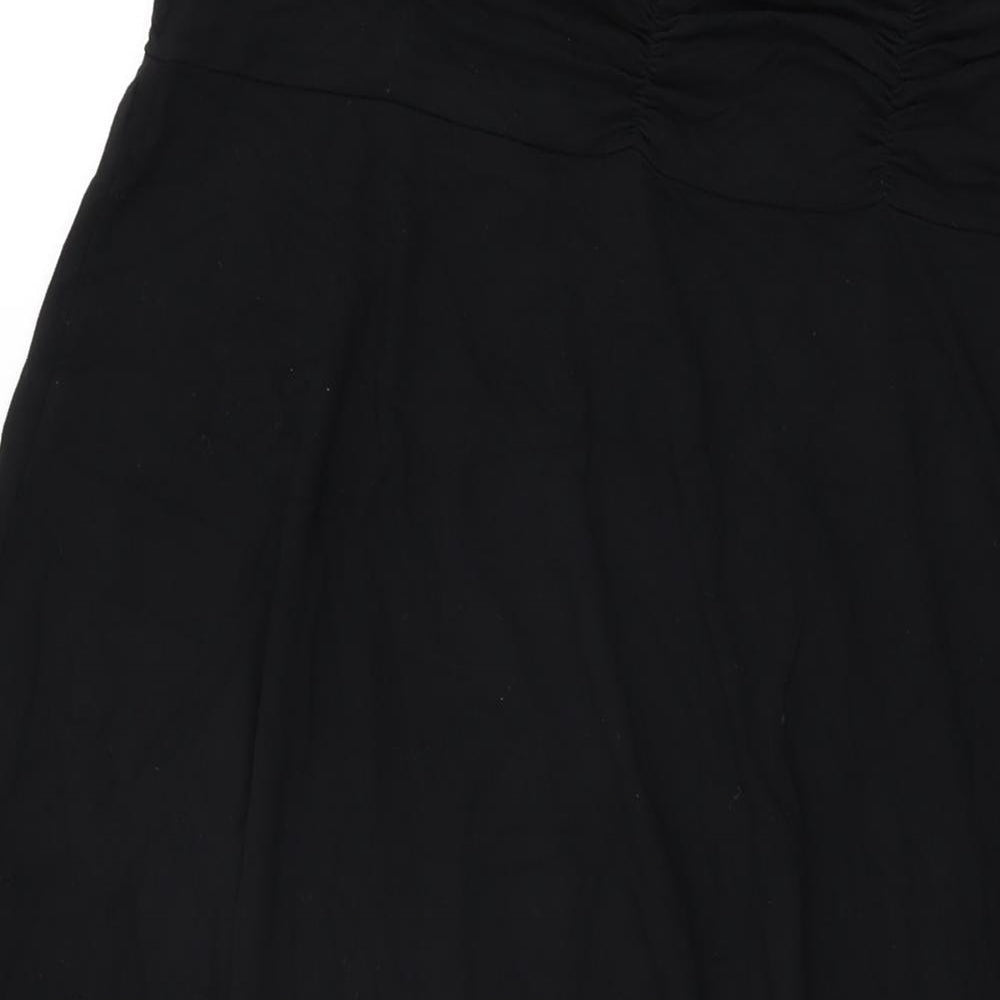 Bailey Womens Black Bamboo Maxi Skirt Size XL