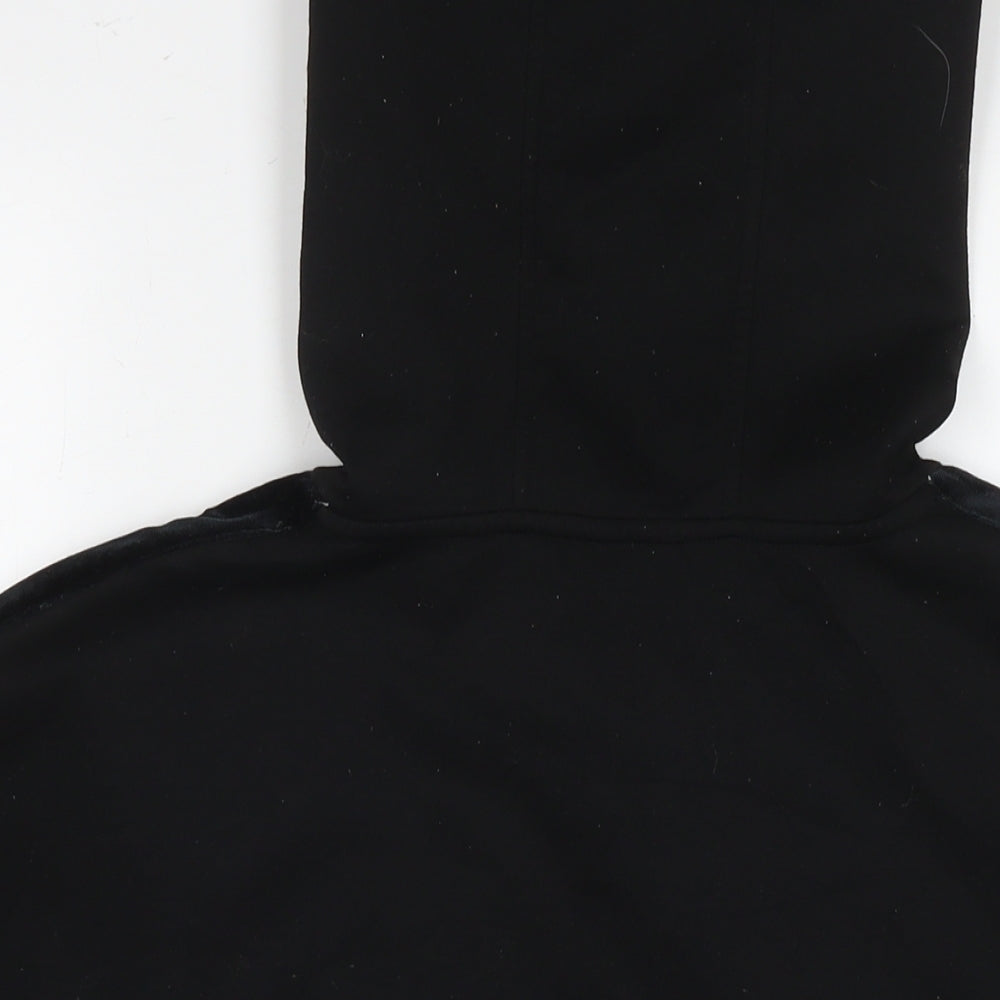 Marks and Spencer Womens Black Polyester Pullover Hoodie Size 14 Pullover