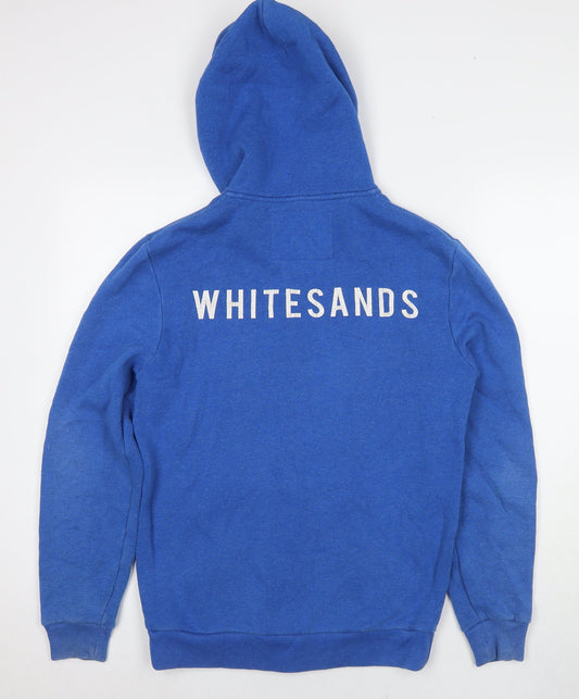 Jack Wills Mens Blue Cotton Full Zip Hoodie Size S