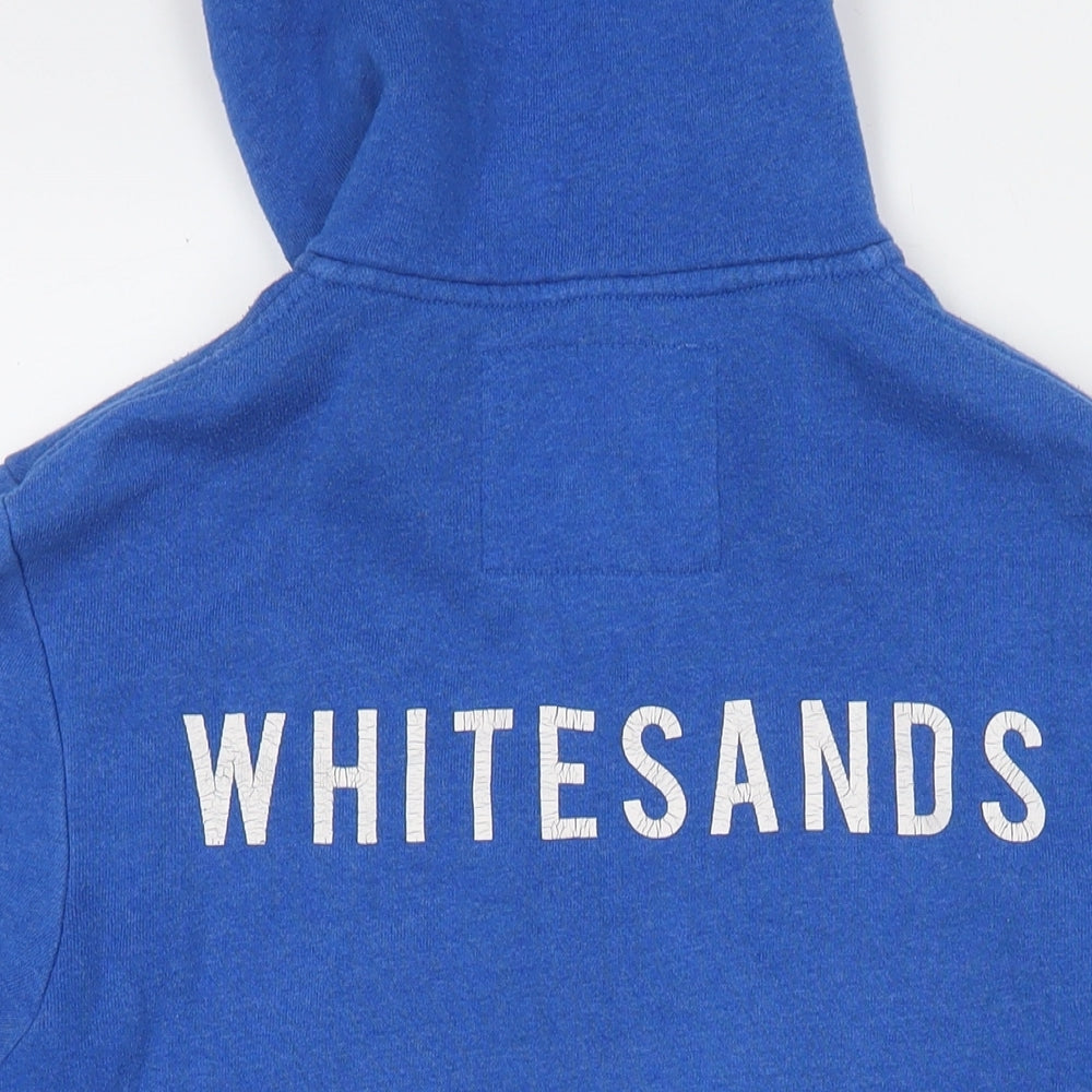 Jack Wills Mens Blue Cotton Full Zip Hoodie Size S
