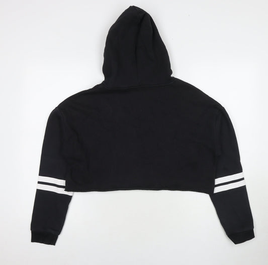 Divided by H&M Womens Black Cotton Pullover Hoodie Size M Pullover - San Francisco California Cropped