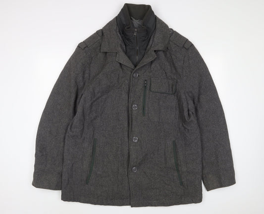 Additional front view of Autograph men’s grey jacket, size L, zip