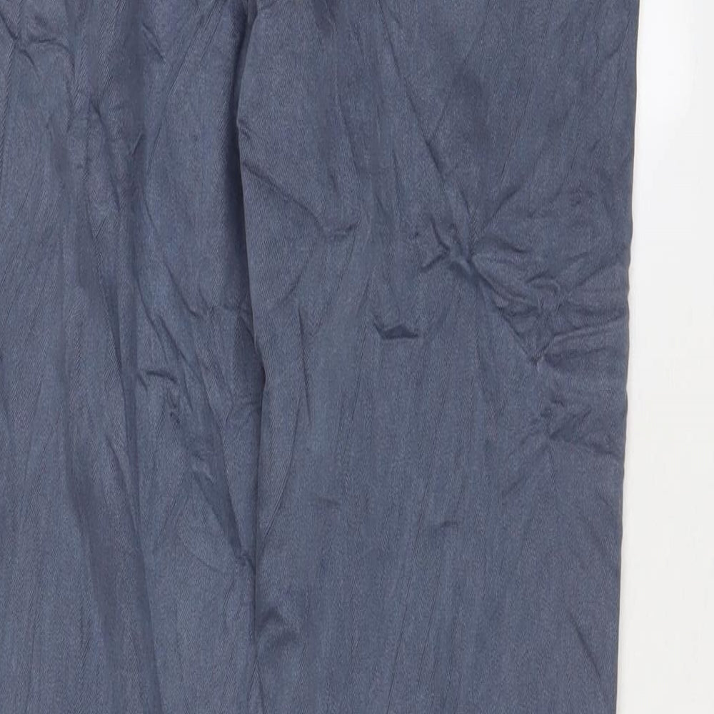 Marks and Spencer Womens Blue Cotton Tapered Jeans Size 8 L27 in Regular Zip
