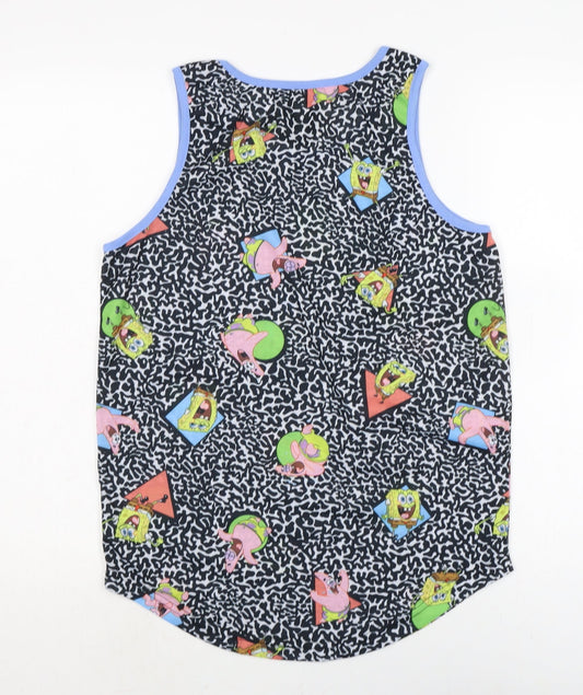 Womens UK Size S Nickleodeon Multicoloured Polyester Tank