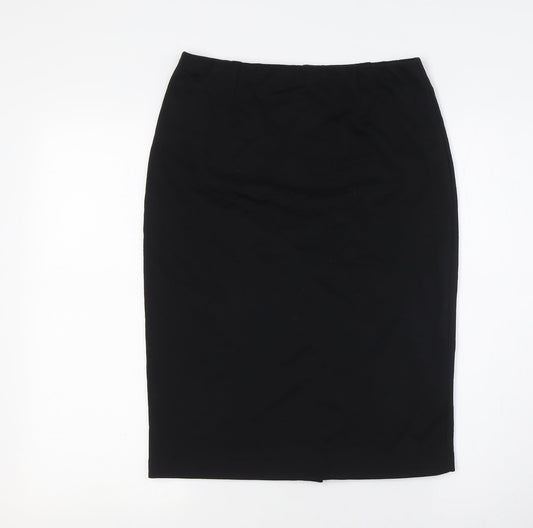 Fenn Wright Manson Womens Black Polyester Straight & Pencil Skirt Size 10 - Elasticated Waist