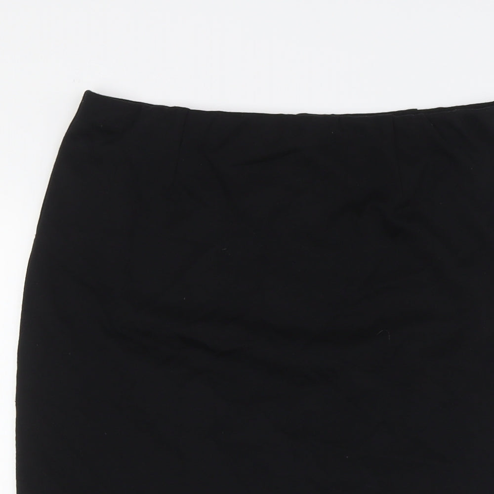 Fenn Wright Manson Womens Black Polyester Straight & Pencil Skirt Size 10 - Elasticated Waist