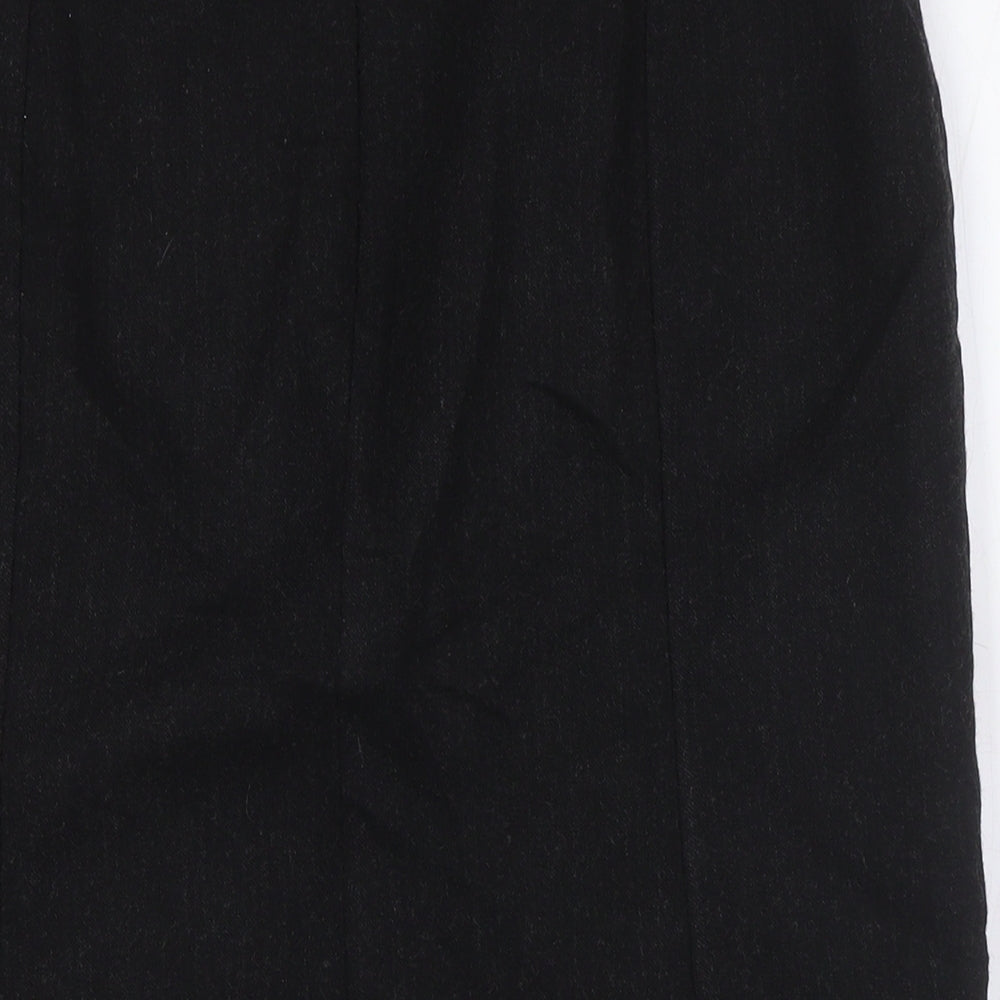 Great Plains Womens Grey Acetate A-Line Skirt Size 14 Zip