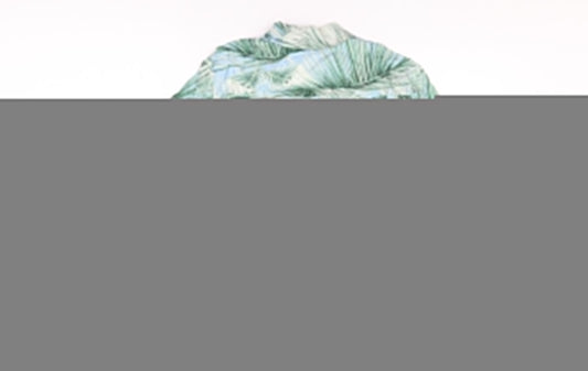 Womens UK Size 8 Oliver Bonas Blue Viscose Button-Up