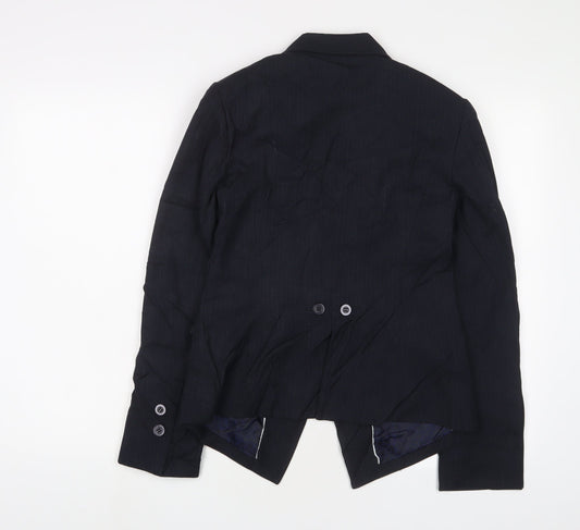NEXT Womens Blue Jacket Blazer Size 10 Button