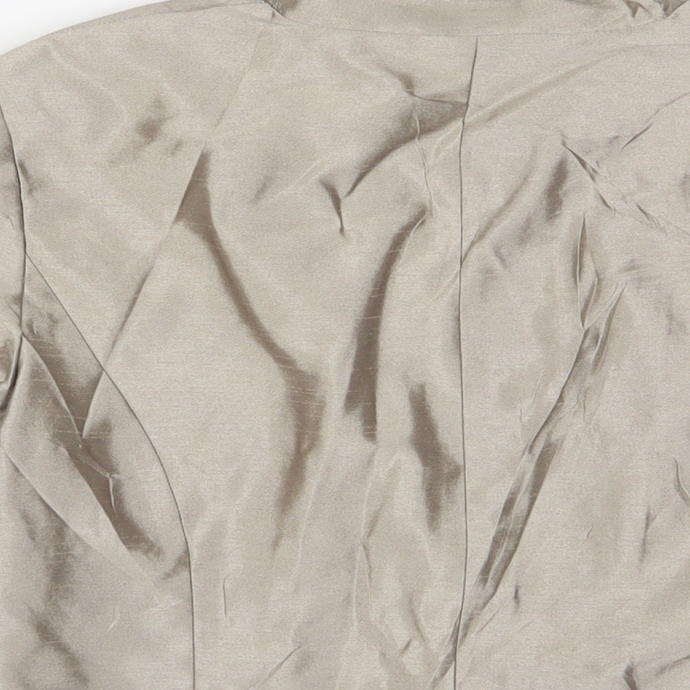 Brand and care label for Roman women’s beige jacket blazer, size UK 16, - open