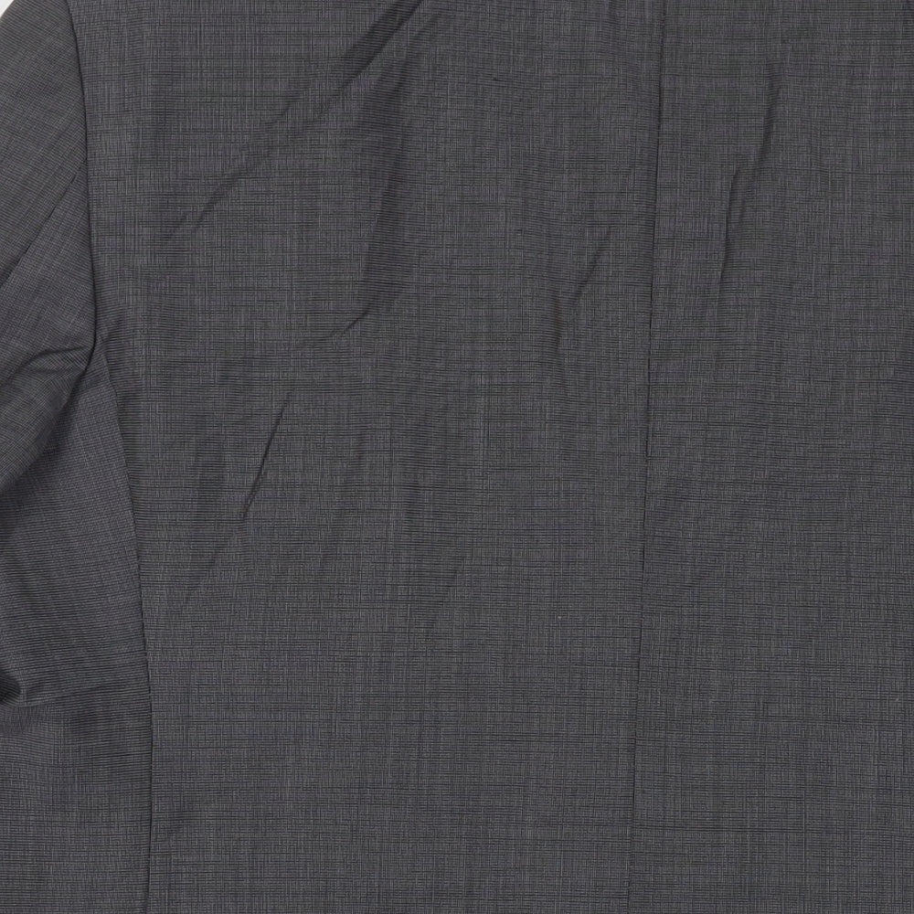Marks and Spencer Mens Grey Polyester Jacket Suit Jacket Size 44 Regular