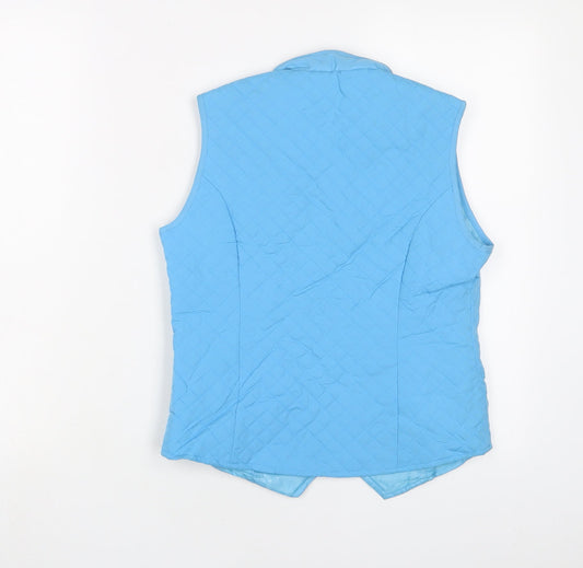 HKM Boys Blue Gilet Jacket Size 12 Years Zip - Horse riding