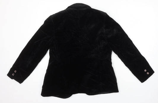 St Michael Womens Black Jacket Size 14
