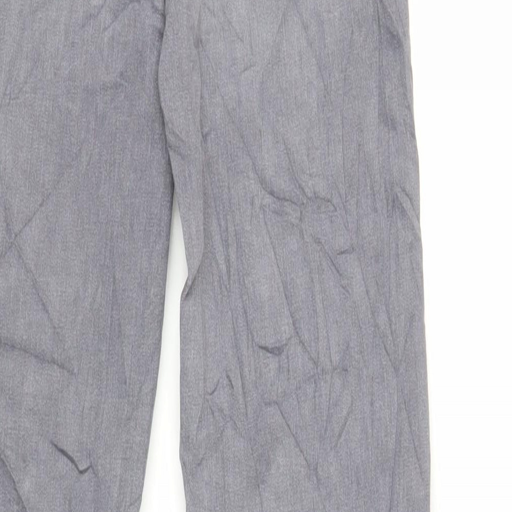 Marks and Spencer Womens Grey Cotton Straight Jeans Size 8 L31 in Regular Zip - Long Lenght