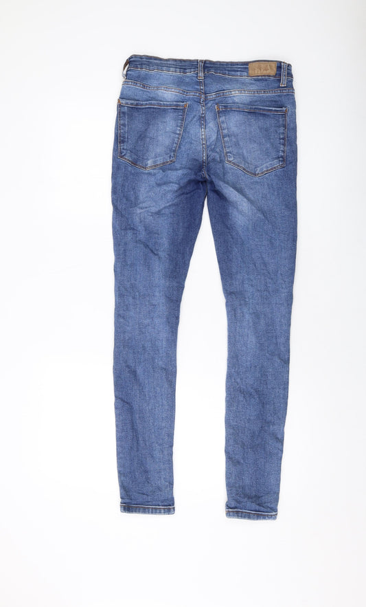 Denim & Co. Mens Blue Cotton Skinny Jeans Size 30 in L32 in Regular Button