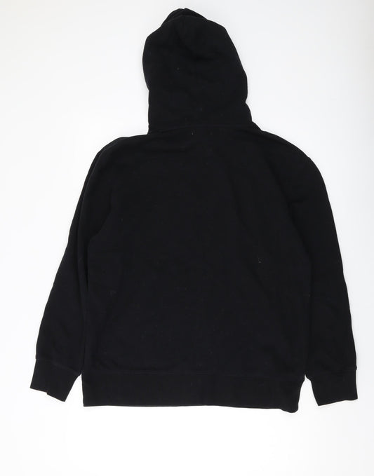 tO-MAN Mens Black Cotton Pullover Hoodie Size M