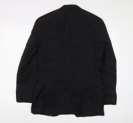 Alfani Mens Black Wool Jacket Suit Jacket Size 38 Regular