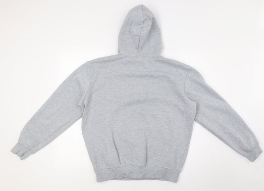 Kiwi Silver Womens Grey Polyester Pullover Hoodie Size S