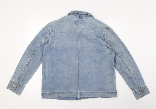Marks and Spencer Womens Blue Jacket Size 12 Button