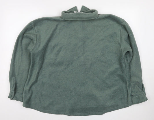 ASOS Womens Green Jacket Size 16 Snap