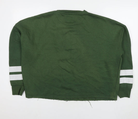 Genetic Apparel Womens Green Cotton Pullover Sweatshirt Size M Pullover - 23