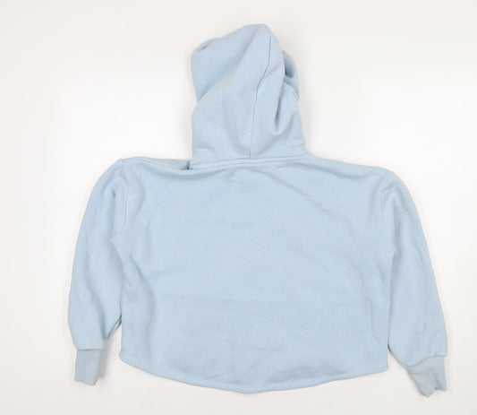 Holyfield Girls Blue Cotton Full Zip Hoodie Size 10 Years Zip - Age 10-12 Years