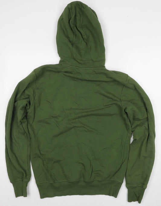 ellesse Mens Green Cotton Pullover Hoodie Size L