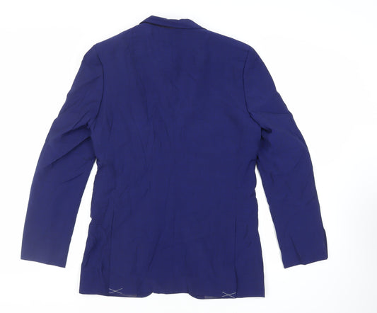 Marks and Spencer Mens Blue Wool Jacket Suit Jacket Size 38 Regular