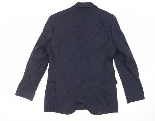 Marks and Spencer Mens Blue Polyester Jacket Suit Jacket Size 40 Regular