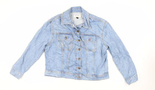 Marks & Spencer Womens Blue Jacket Size 12 Button