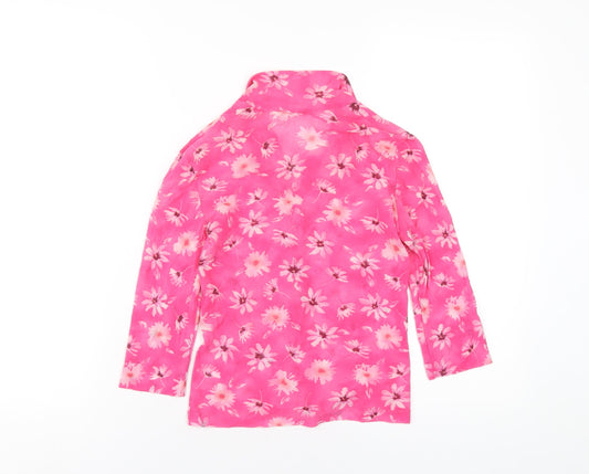 Womens UK Size S Kookai Pink Polyester Button-Up