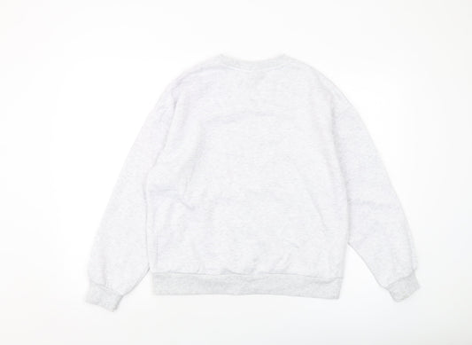 Disney Womens Grey Cotton Pullover Sweatshirt Size 6 Pullover - Mickey Mouse