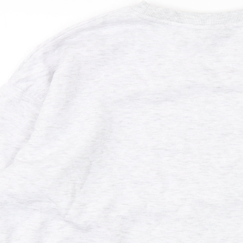 Disney Womens Grey Cotton Pullover Sweatshirt Size 6 Pullover - Mickey Mouse