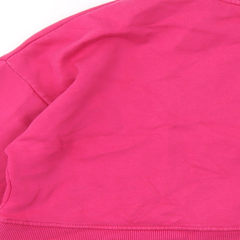 Disney Womens Pink Cotton Pullover Sweatshirt Size 10 Pullover - Mickey Mouse