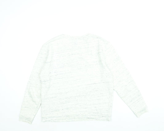 FOREVER 21 Womens White Polyester Pullover Sweatshirt Size S Pullover - Paris Please