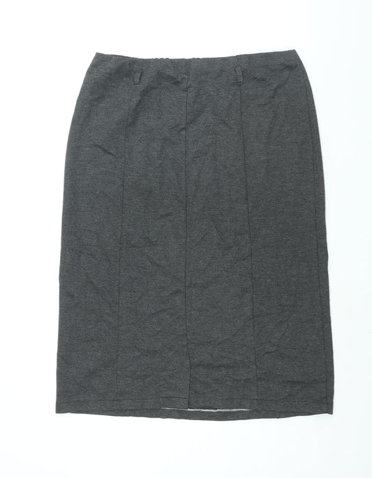 Yours Womens Grey Polyester Straight & Pencil Skirt Size 18