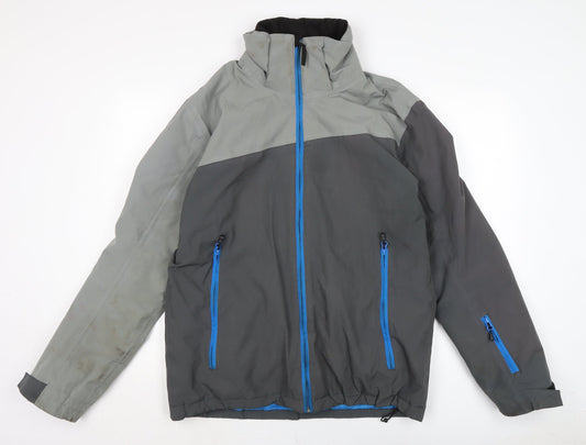Inoc Mens Grey Anorak Jacket Size M Zip