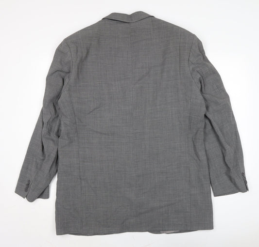 Marks and Spencer Mens Grey Polyester Jacket Suit Jacket Size XL Regular