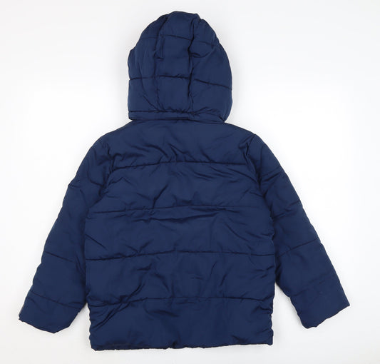 Gap Boys Blue Puffer Jacket Coat Size M Zip