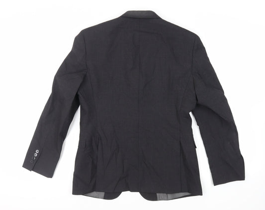 John Lewis Mens Black Polyester Jacket Suit Jacket Size 40 Regular