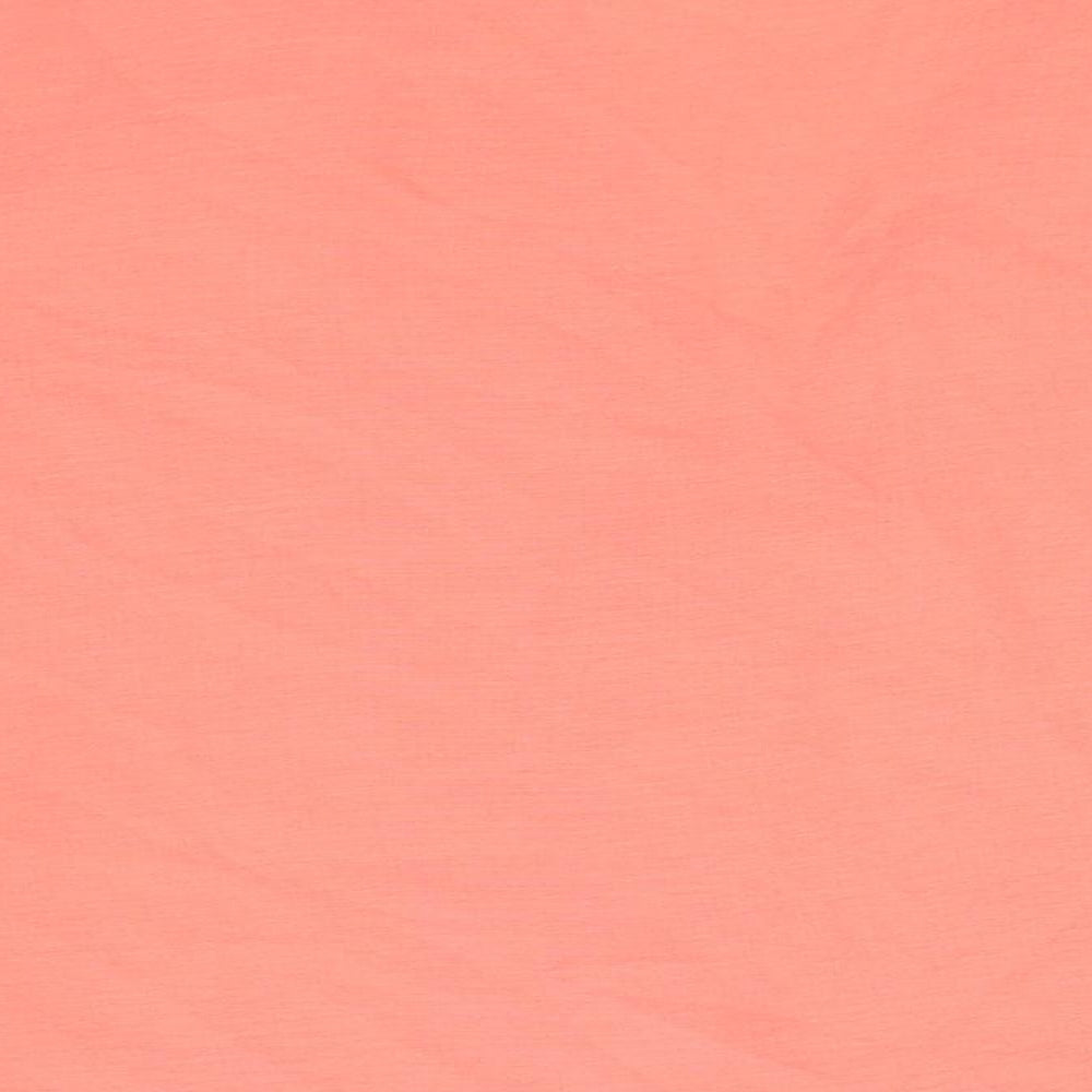 New Look Womens Pink Polyester Basic Button-Up Size 8 V-Neck