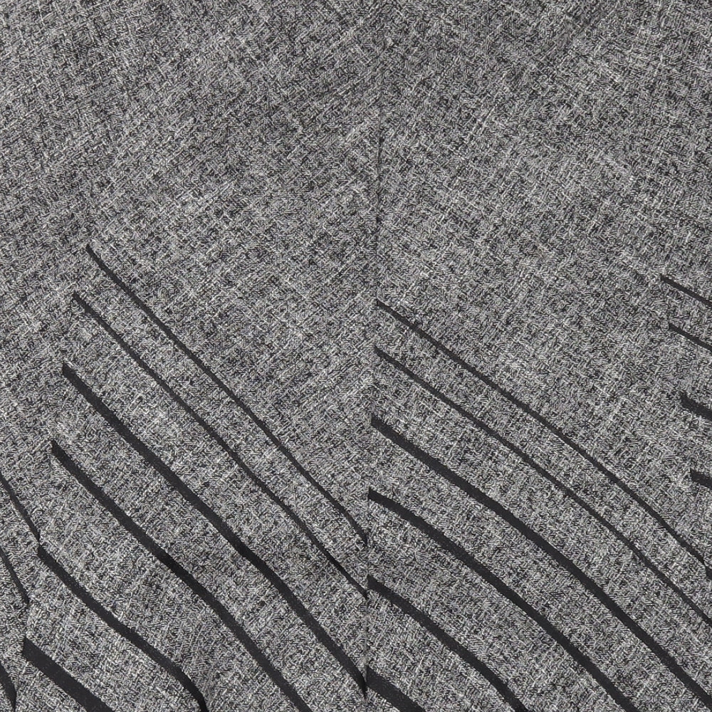 Marks and Spencer Womens Grey Polyester A-Line Skirt Size 14
