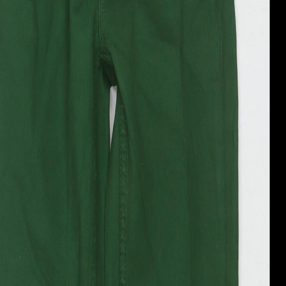 Stradivarius Womens Green Cotton Straight Jeans Size 6 L26 in Regular Zip
