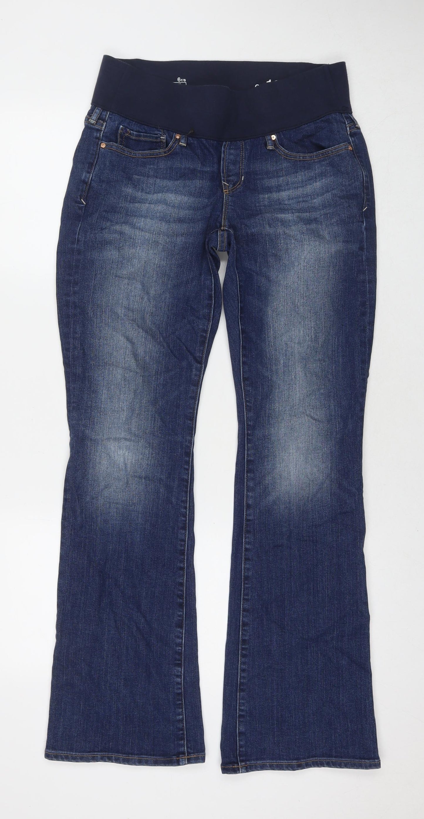 Gap Womens Blue Cotton Bootcut Jeans Size 6 L31 in Regular