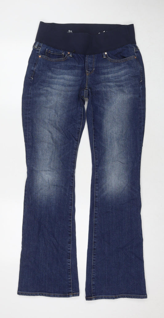 Gap Womens Blue Cotton Bootcut Jeans Size 6 L31 in Regular