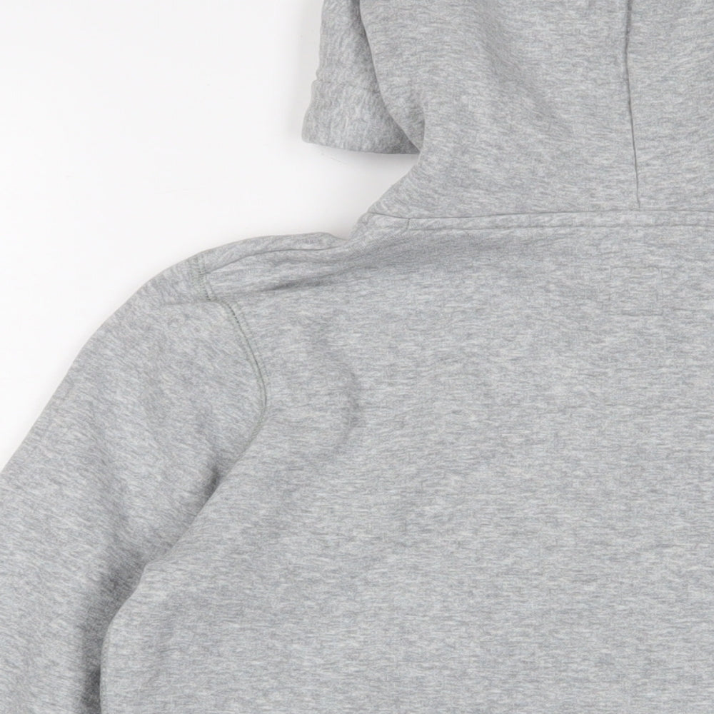 Jack Wills Womens Grey Cotton Pullover Hoodie Size 10 Pullover