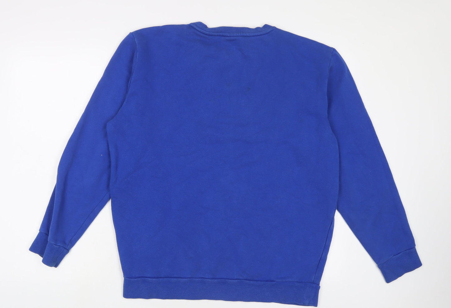ellesse Mens Blue Cotton Pullover Sweatshirt Size L
