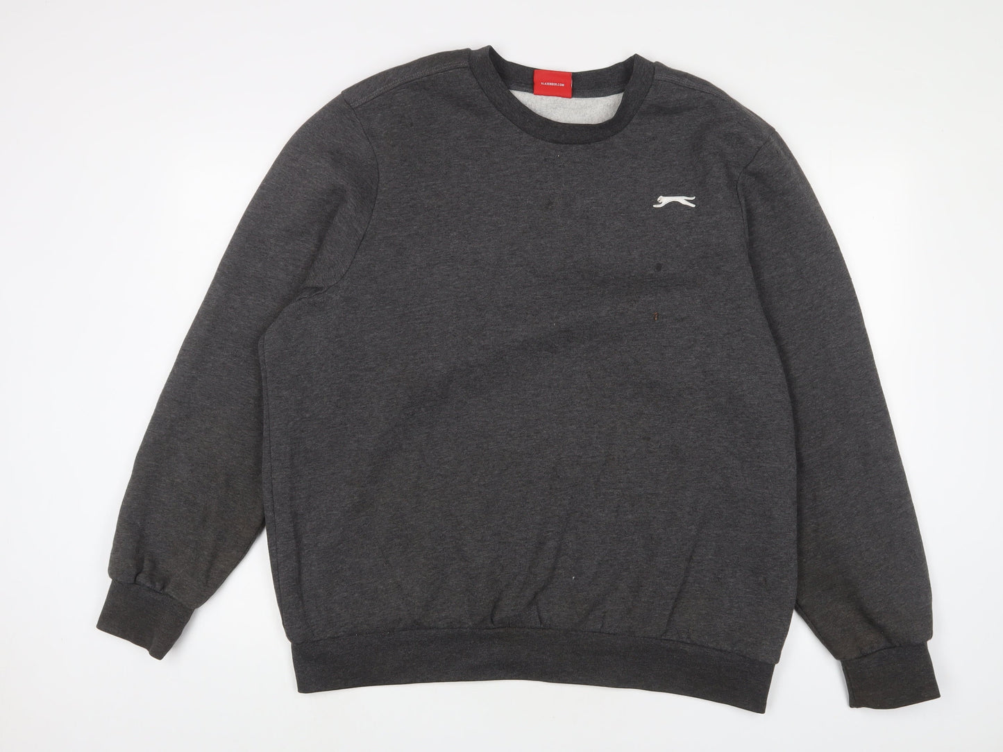 Slazenger Mens Grey Cotton Pullover Sweatshirt Size XL
